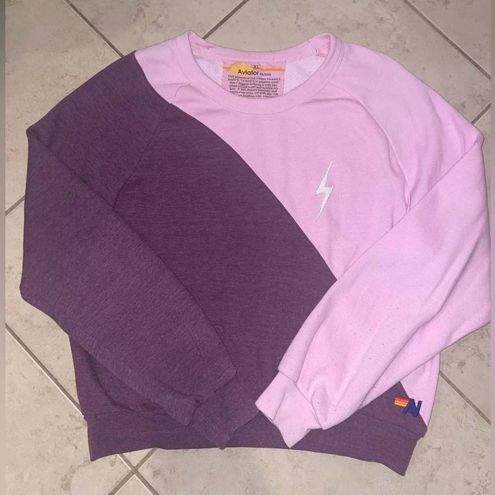 Aviator Nation Two Tone Sweatshirt XL